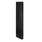 Трубчастий радіатор Betatherm вертикальний Quantum 2 1500x325 (Чорний RAL 9005M, підк. №99) Фото - 1